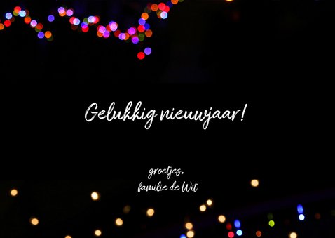Nieuwjaarskaart hip met neon lichtjes 3