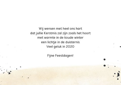 Nieuwjaarskaart in goudlook 3