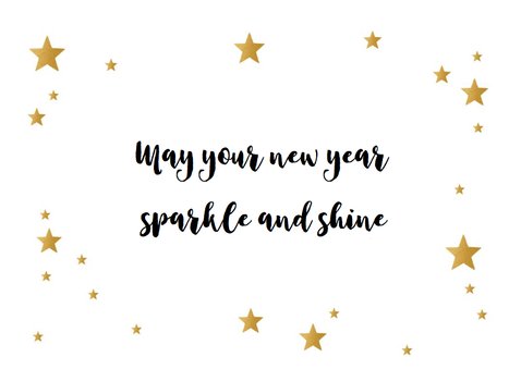 Nieuwjaarskaart let's sparkle 3