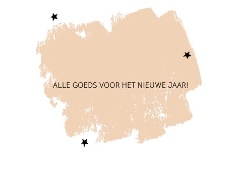 Nieuwjaarskaart met brush en eigen foto 3