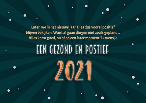 Nieuwjaarskaart positief nieuws 2020 - 2021 3