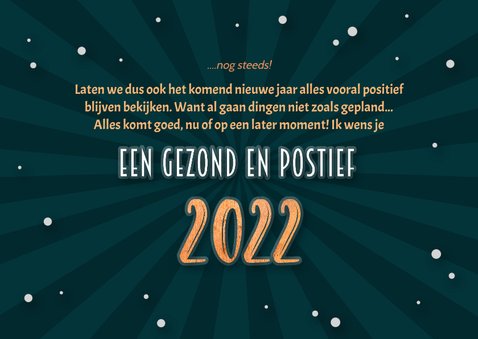 Nieuwjaarskaart positief nieuws 2021 - 2022 3