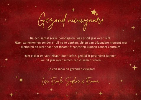 Nieuwjaarskaart - samen voor elkaar met foto 3
