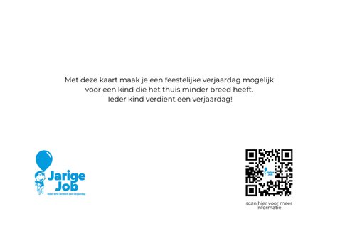 Nieuwjaarskaart Stichting Jarige Job 2