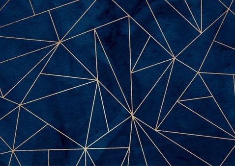Nieuwjaarskaart stijlvol geometrisch goud foto 2