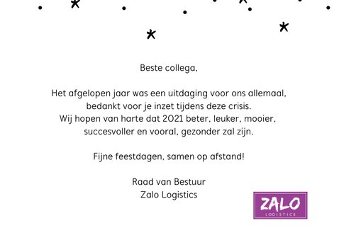 Nieuwjaarskaart twintig eenentwintig hallo 3