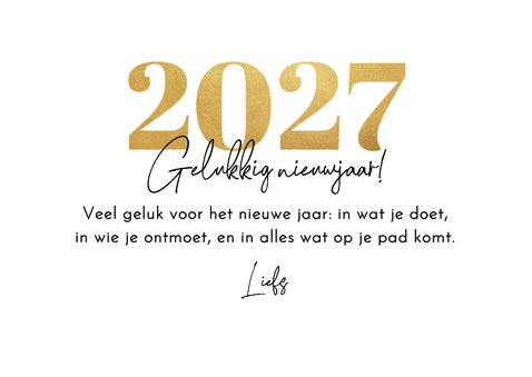 Nieuwjaarskaart vol gelukssymbolen vrolijk illustraties 3