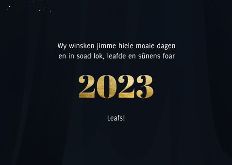 Nieuwjaarskaartje Fries 'in soad ljochtpuntsjes foar 2023' 3