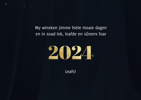 Nieuwjaarskaartje Fries 'in soad ljochtpuntsjes foar 2024' 3