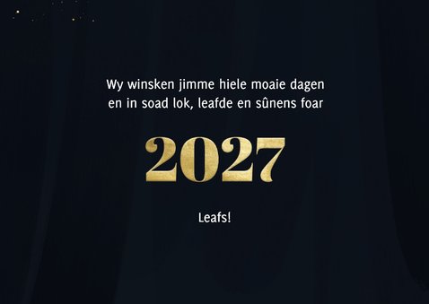 Nieuwjaarskaartje Fries 'in soad ljochtpuntsjes foar 2026' 3