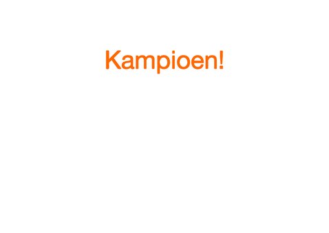 Oranje voetbal voor de kampioen 3