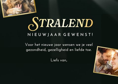 Originele nieuwjaarskaart met discobal schitterend 2025! 3