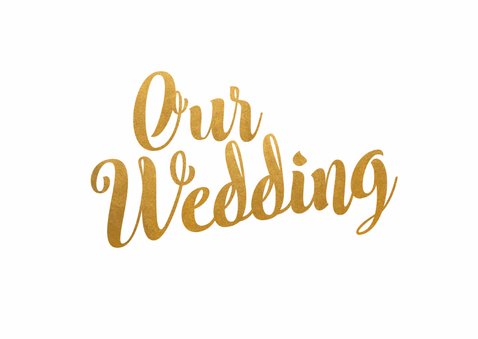 Our wedding goud - BK 2