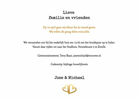 Our wedding goud - BK 3