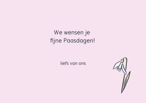 Paaskaart voorjaarsbloemen 3