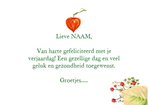 Pimpelmeesje verjaardagskaart 3