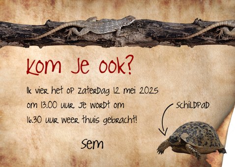 Reptielen en oud papier-isf 3