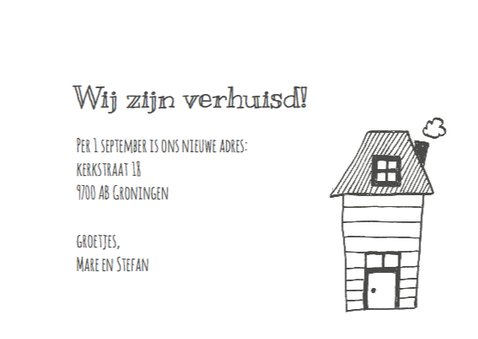 Rij huisjes op krijtbord 3