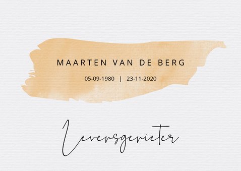 Rouw bedankt Levensgenieter 2