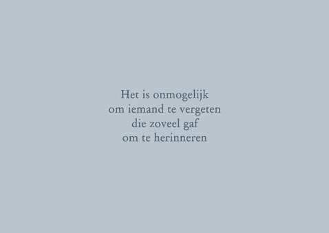 Rouwkaart zee en vogel 2