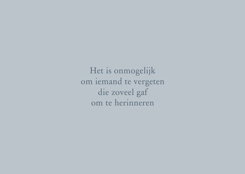 Rouwkaart zee en vogel 2