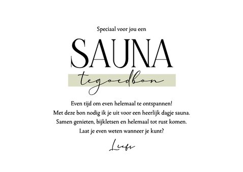 Sauna tegoedbon zelf maken foto stijlvol 3