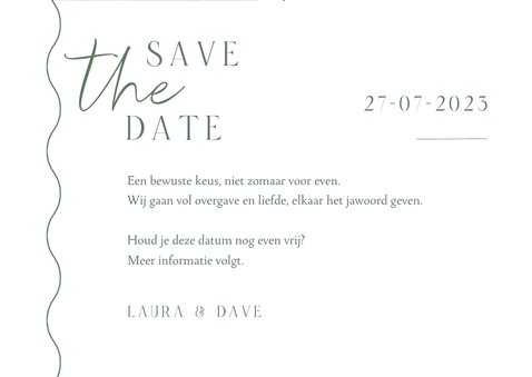 Save the date kaart golf vormen trend foto grafisch 3