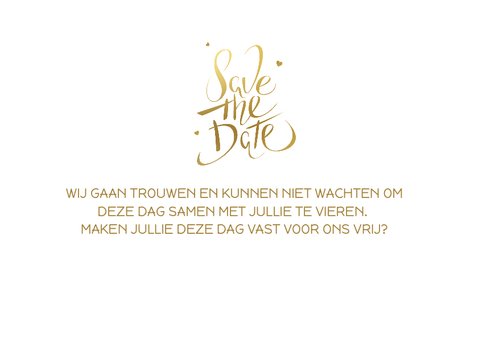 Save the Date Kerstkaart foto 3