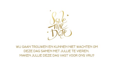 Save the Date Kerstkaart met foto 3