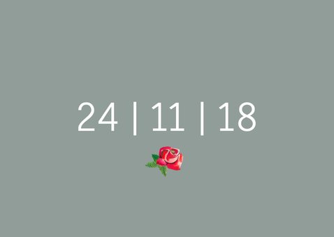 Save the Date modern lettertype 3
