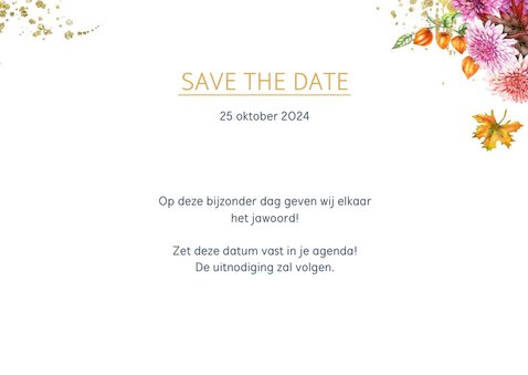 Save the date oldtimer herfst 2