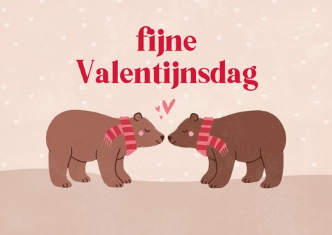 Schattig valentijnskaartje een beertje verliefd 2