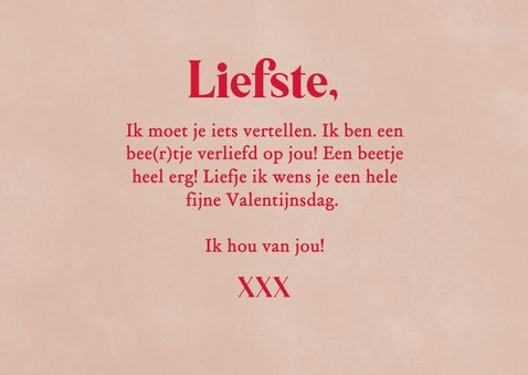 Schattig valentijnskaartje een beertje verliefd 3