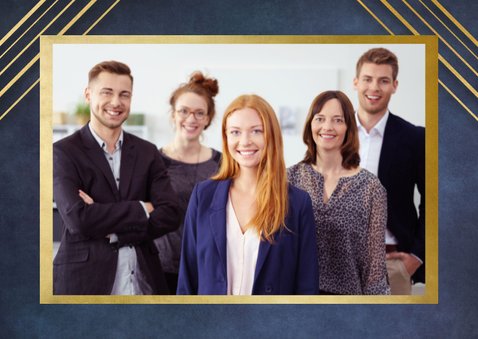 Secretaressedag bedankt kaart art deco stijl 2