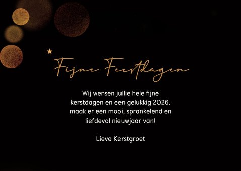 Sfeervol kerstkaartje met foto en lichtjes 3