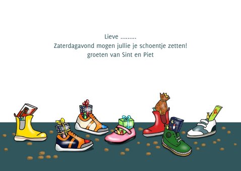 Sinterklaas - Sint en piet met zes kinderen 3