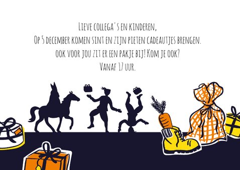 Sinterklaas uitnodiging pakjesavond 3