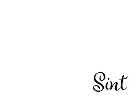 Sinterklaaskaart handlettering 3