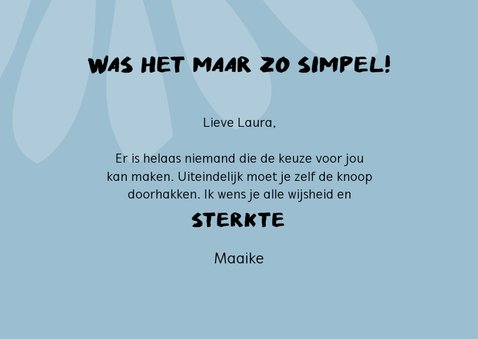 Sterkte bij keuzestress - Ik doe het wel - ik doe het niet 3