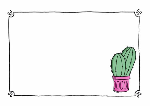Sterkte kaartje cactus - ST 3