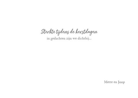Sterkte - kerstdagen 3