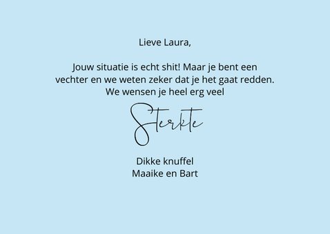 Sterkte Moedig Mens this says it all 3