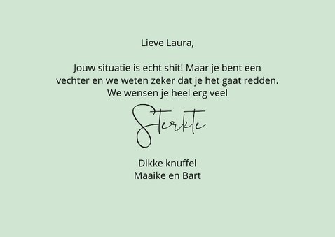 Sterkte Moedig Mens this says it all 3