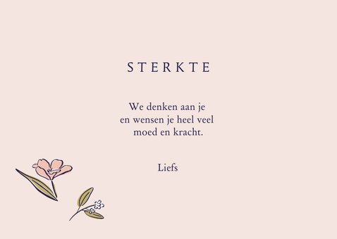 Sterktekaart bloemen pastel 3