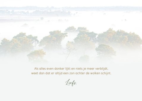 Sterktekaart bomen in de mist 3