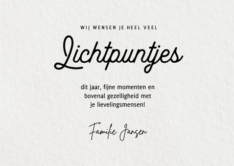 Sterktekaart lichtpuntjes met sterren papierlook 3