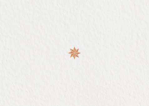 Sterktekaart lichtpuntjes met sterren papierlook Achterkant