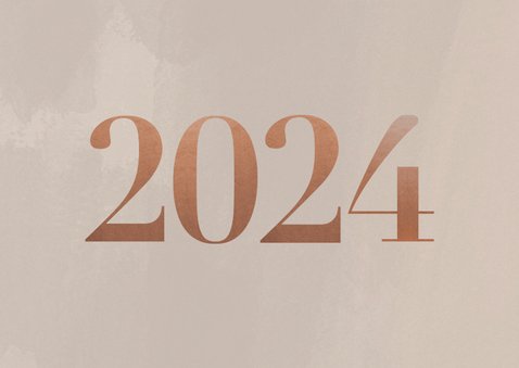 Stijlvol en zakelijk 2024 nieuwjaarskaart met foto's 2