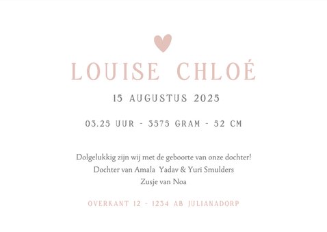 Stijlvol geboortekaartje grote foto 3