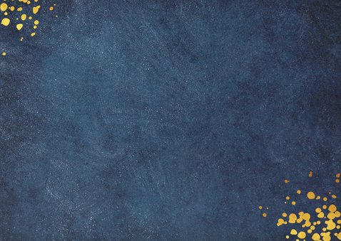 Stijlvolle blauwe zakelijke nieuwjaarskaart jaartal 2021 Achterkant